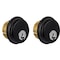 Global Door Controls 1-5/32 in. Brass Keyed Alike Double Cylinder Mortise Lock for Adams Rite Type Storefront Door in Duronodic TH1100-BCX2DU - alternate 1